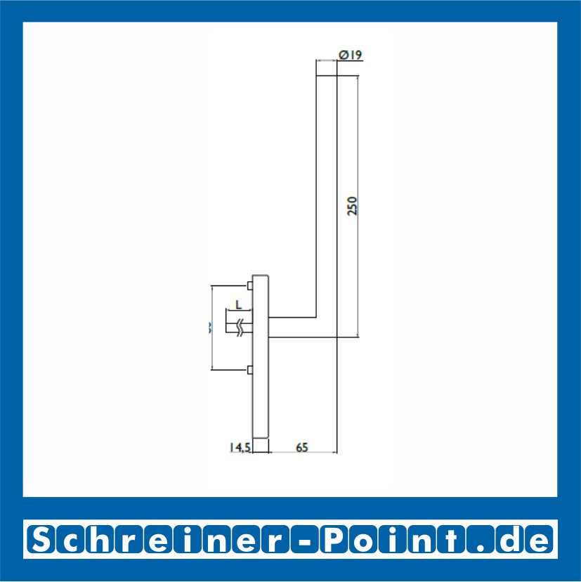 blaugelb Hebe- Schiebetürgriffe HSG 1030